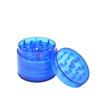 Plastic Herb Grinder 4 Pieces Weed Tobacco crusher 50MM Sharp Teeth Herb Mill No Screws Custom Logo